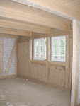 Aussenwand mit Schilfrohrplatte